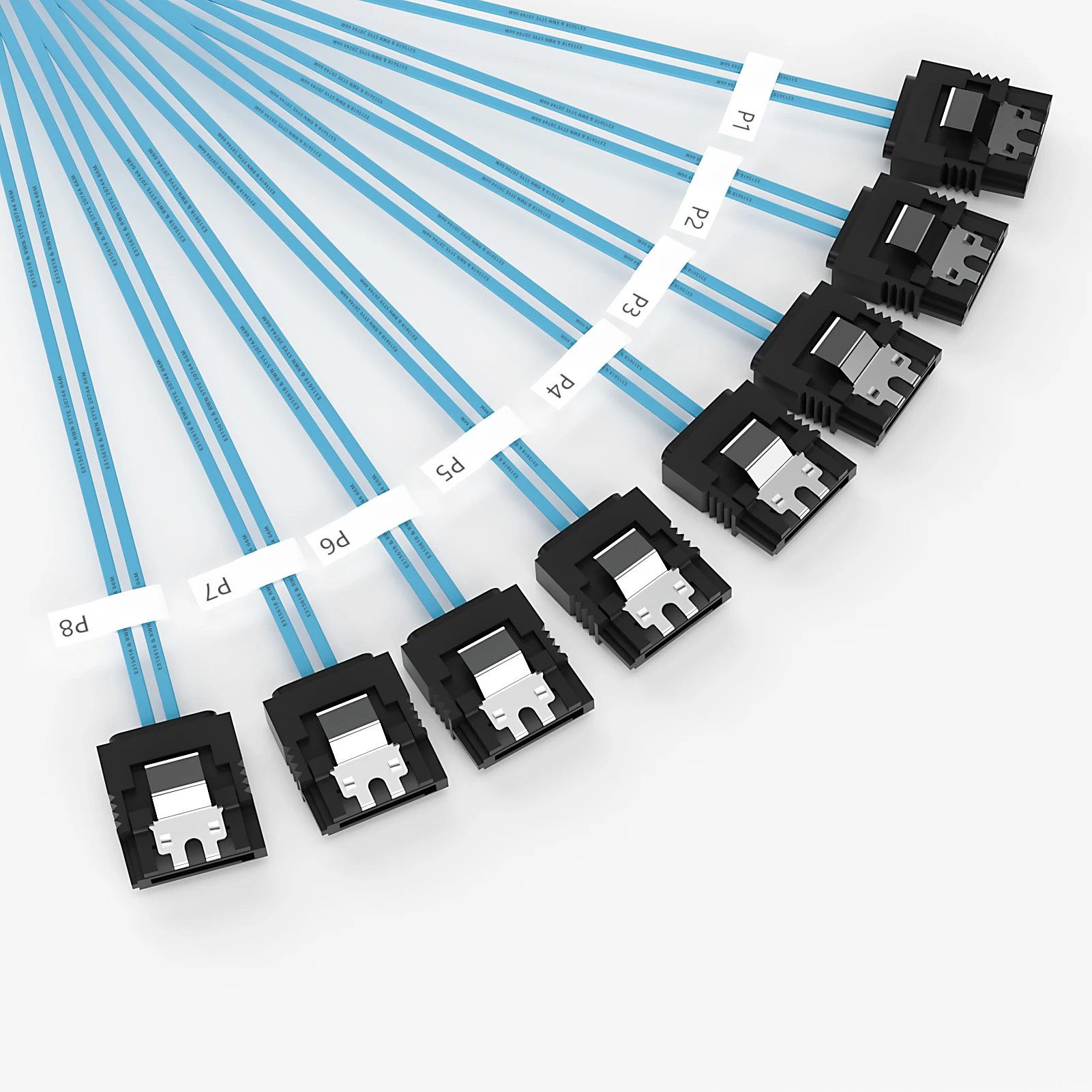 Sata Data Cable 4/6/8Pcs/Set-SATA-6Gbps HDD-SDD Replacement for Server Bitcoin Computer SSD HDD CD DVD Drives Raid