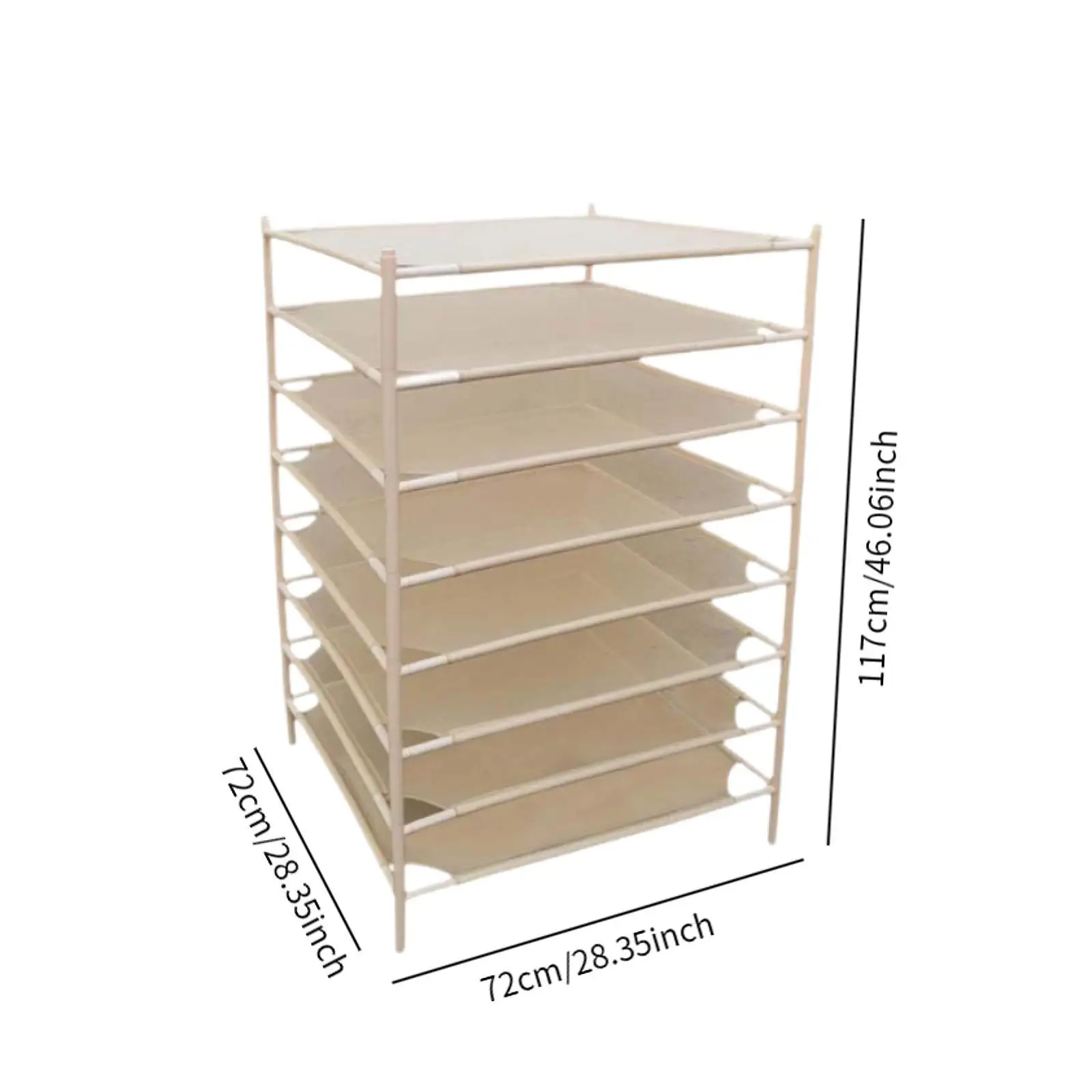 Sweater Drying Rack Stand Storage Organizer Portable 8 Layer Mesh Stackable for Socks Toys Sweaters Clothes Indoor Outdoor Use 6