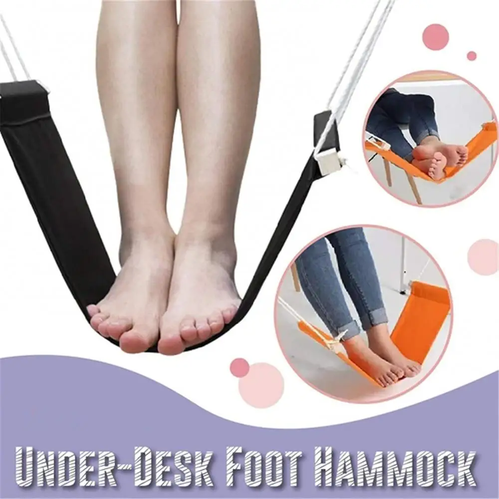 Naturegr Sturdy Under-Desk Foot Hammock Office Adjustable Home Office Study  Footrest Desk Swing 