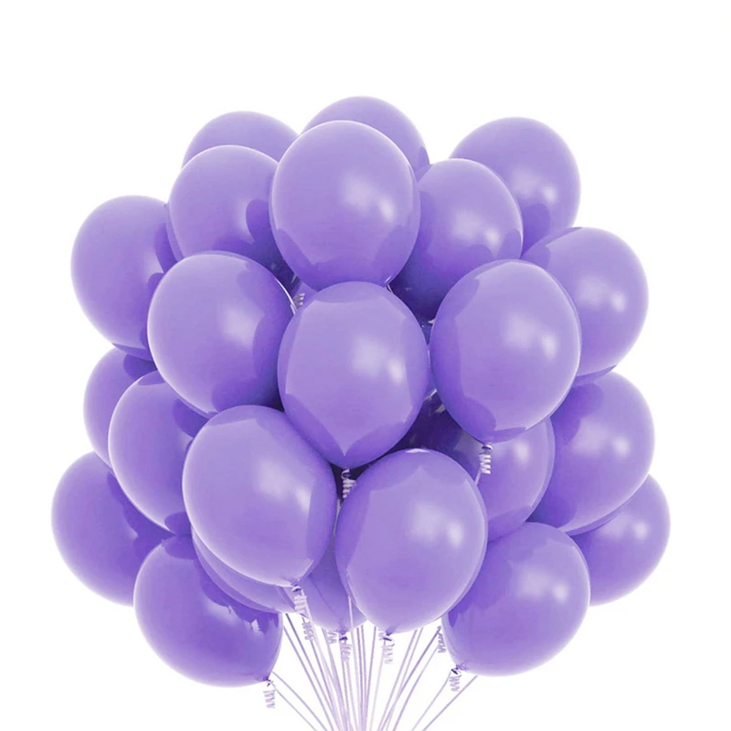 thumbnail image 1 of 10/20 piezas de globos de látex de color rosa, azul y morado, decoraciones para fiestas de cumpleaños para niños y adultos, decoración de bodas, globos de helio, globos para baby shower, 1 of 5