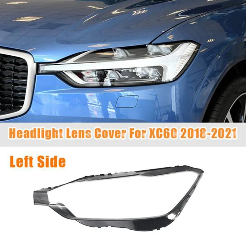 Car Front Left Transparent Lampshade Headlight Cover Lamp Shade Headlight  Shell Cover Lens For Volvo XC60 2018 2019 2020