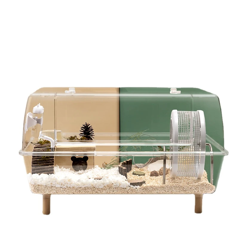 It Is Suitable for Hamster Cage Acrylic Transparent and Easy to Clean