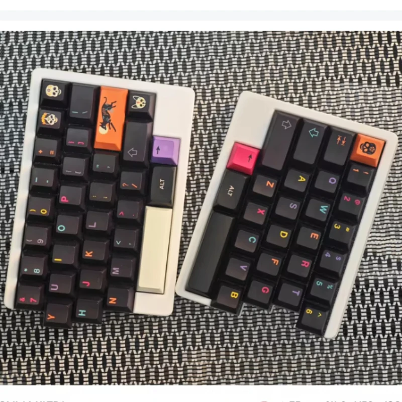 HHKB 분할 기계식 키보드 키트 맞춤형 RGB 핫 스왑 유선 단일 모드 Type-C VIAL 인체 공학 사무실 기계식 키보드