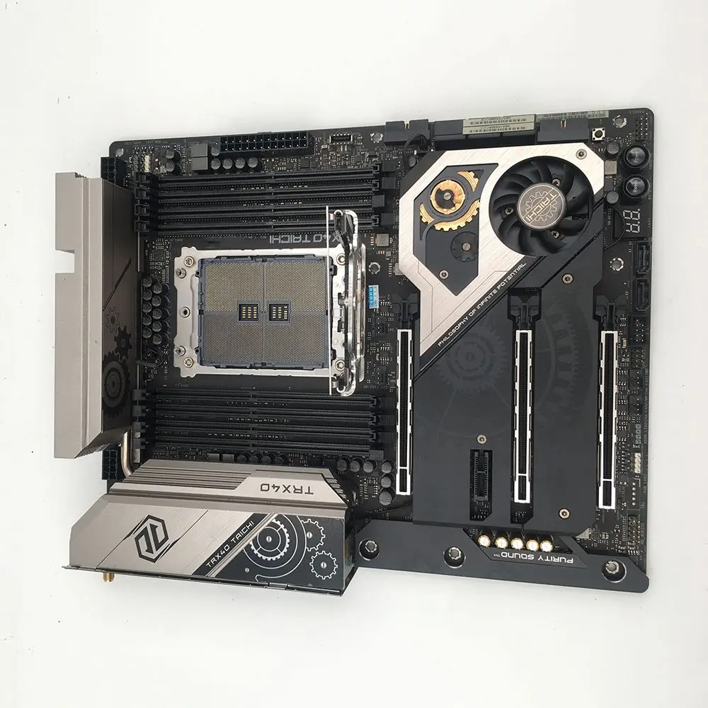 Hot Sale Desktop Motherboard For ASROCK TRX40 TAICHI 8×DDR4 8+24 PIN ATX 256GB Support 3970X 3900X Fully Tested 4 Hot Sale Desktop Motherboard For ASROCK TRX40 TAICHI 8×DDR4 8+24 PIN ATX 256GB Support 3970X 3900X Fully Tested - Image 2