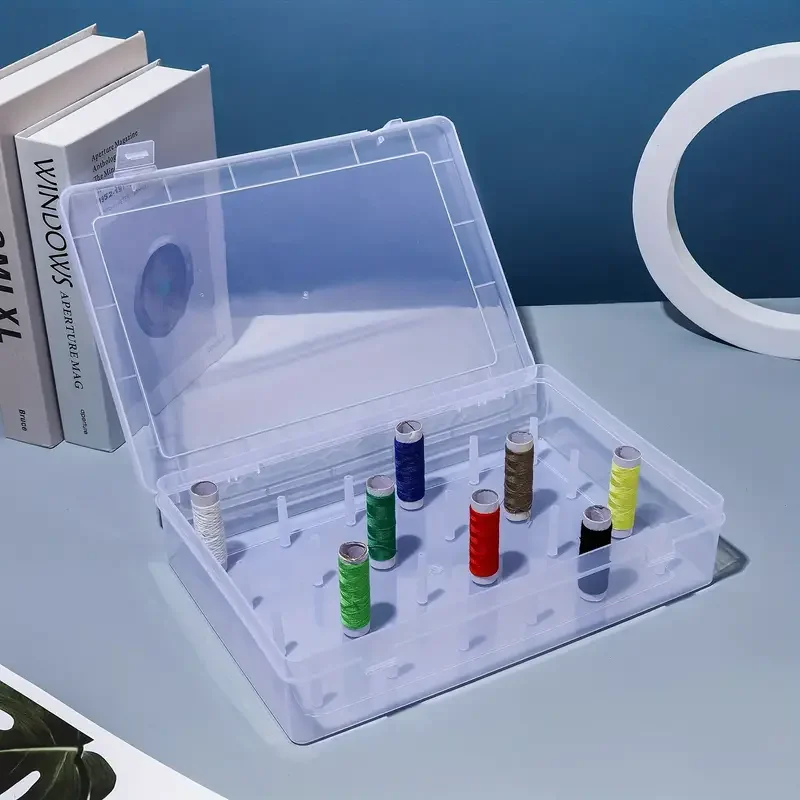 Sewing Thread Box Sewing Bobbin Case Sewing Storage Box Embroidery Floss Organizer Sewing Accessories 1pc 42-Axis