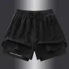 2-in-1 Double Layer Shorts, Men's Fashion Gradient Stretch Sports Shorts For Summer Gym Workout Training 2