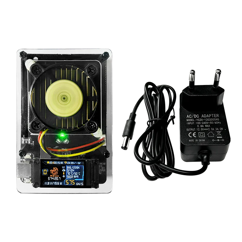 NMAxe Bitaxe NMMiner Official Ultra BM1366 Asic Chip 500G~600Gh/s Full Colorful Display Bitcoin Miner Solo Lottery Miner