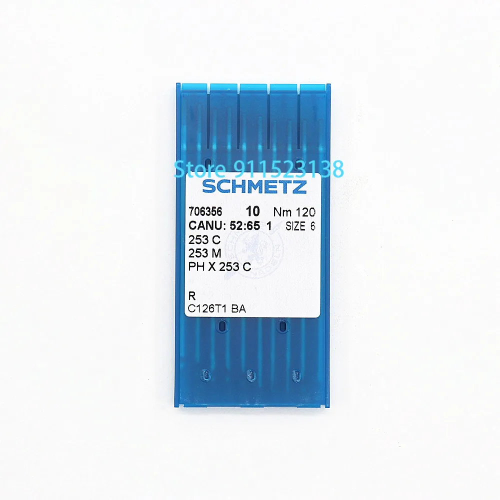 

10 Pcs Schmetz Chenille Embroidery Needle CANU: 52:65 1 253 C 253 M PHX253 C Nm: 120 Size: 6 For Tajima China Embroidery Machine