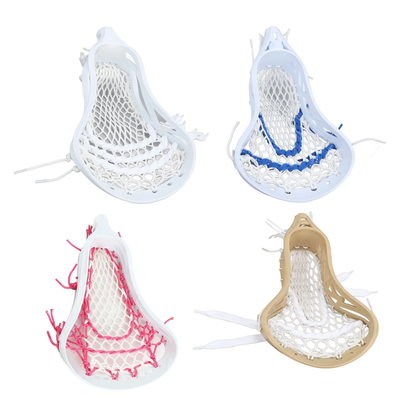 Head Head Mesh Strung Wear Proof Nylon Stick Heads for Training Competition Nylon Stick