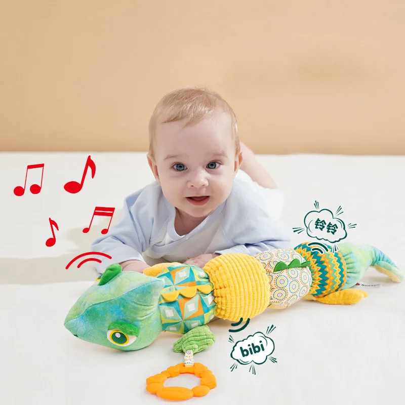 

Baby Sensory Rattle Toys Musical Caterpillar Worm Infant Soft Plush Stuffed Toys Educational Interactive Toys for Babies Toddler