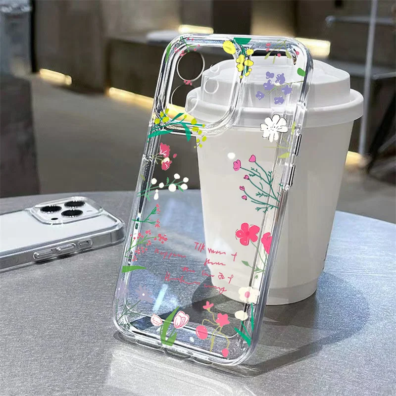 Floral Shockproof Phone Case – Elegant Flower Design, Ultra-Durable Protection