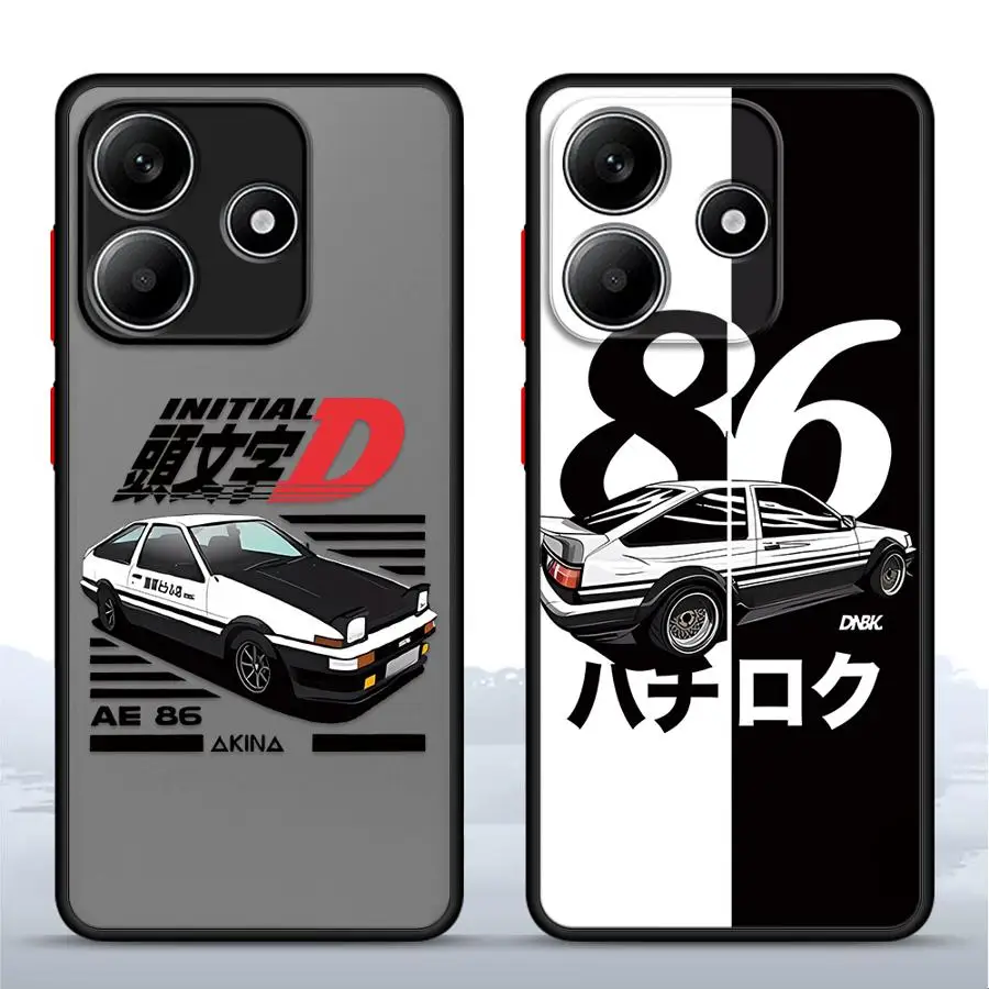 Anime-Inspired Initial D Design Back Phone Cover Case