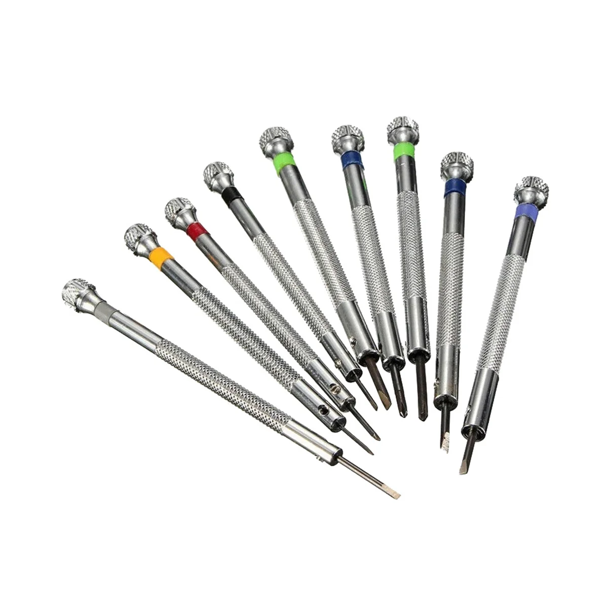 

0.5-2.5mm Steel Precision Screwdriver Set/9Pcs for Watch Repairing Portable Watchmaker Blade Assort Slotted Tools