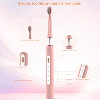 SEJOY Sonic Electric Toothbrush 7 Brush Heads Smart Timer Rechargeable 2