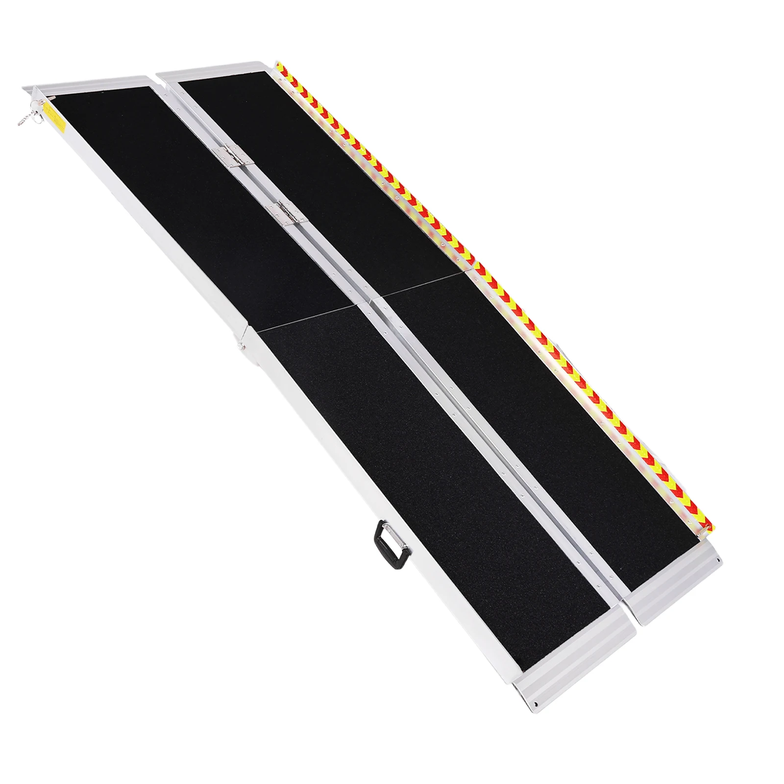Portable Wheelchair Ramp Folding Non-Slip Aluminum Door Threshold Wheelchair Ramp Wheel Chair Ramp for Home Steps Stairs Entry T