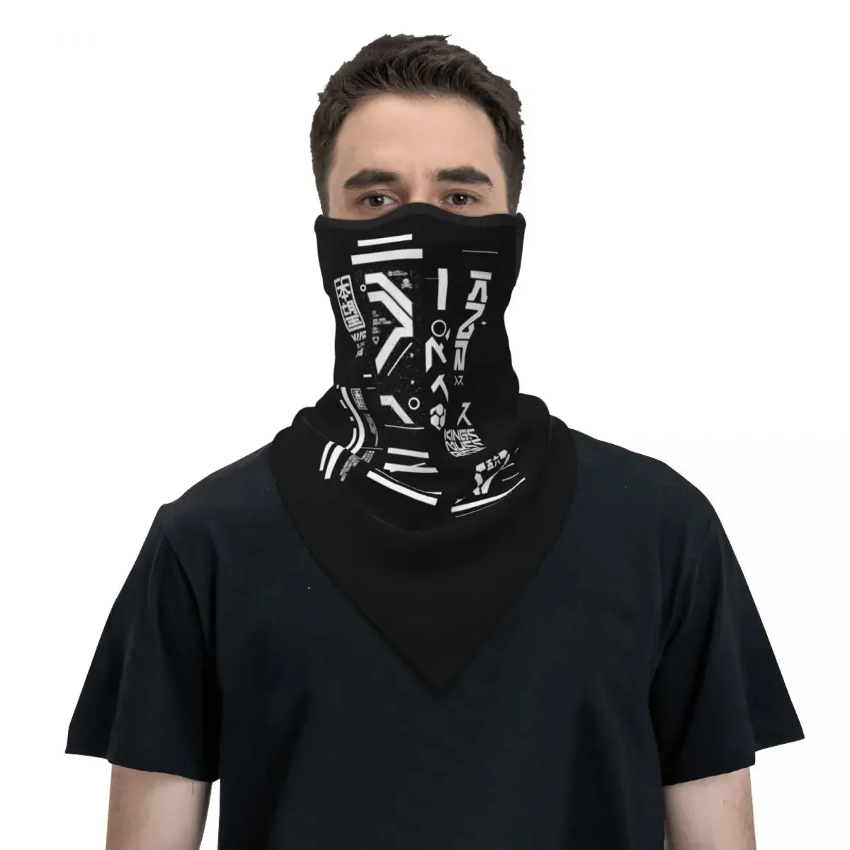 

Kings Rise Techwear X503 Bandana Neck Gaiter UV Protection Face Mask Scarf Cover Future Tech Street Wear Headband Tube Balaclava