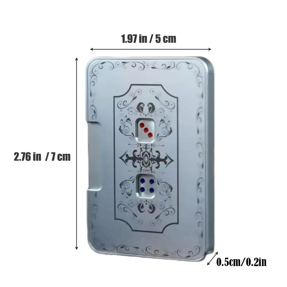 Mechanical Dice Stress Relief Press Dice Game Mechanical Fidget Toy Portable Auto Playing Cards Game Spinner