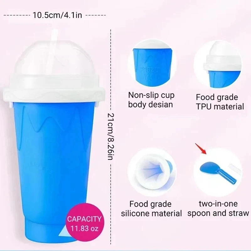 Summer Pinch Cup A Pinch Into Ice Cup Net Red Refrigeration Smoothie Summer Shake Home Smoothie