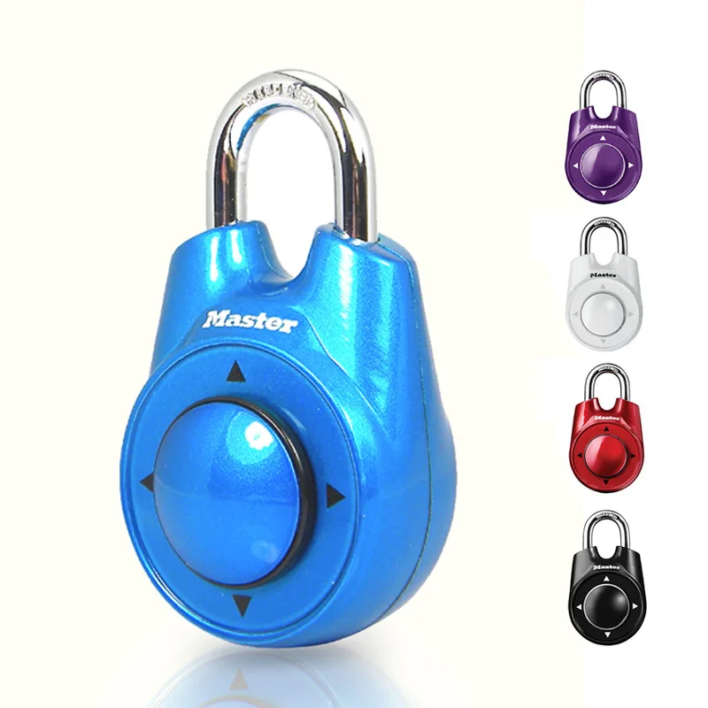 Master Lock candado portátil para gimnasio, escuela, Club de Fitness, código de combinación, candado direccional