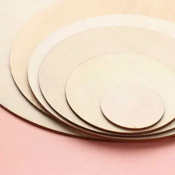 Round Wooden Craft Discs 1
