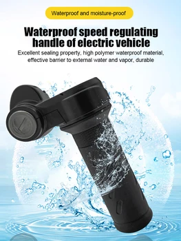 Electric Bike Scooter Twist Throttle Grip Universal Voltage E-Bike Throttle Grip Scooter Handle Vehicle Speed Regulating Handle 6