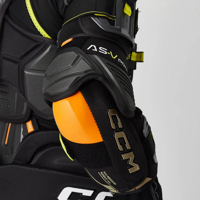 CCM Tacks AS-V ProIce Hockey Elbow Protector para crian&ccedil;as, protetor de cotovelo, patina&ccedil;&atilde;o, patina&ccedil;&atilde;o, Super Tacks