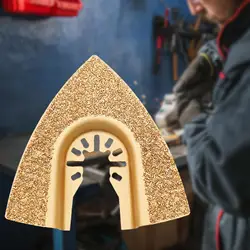 Triangular Carbide Rasp Blade Grit Grout Saw Blade Oscillating Tool Blade Accessory for Sanding Rasping Concrete Masonry Mortar