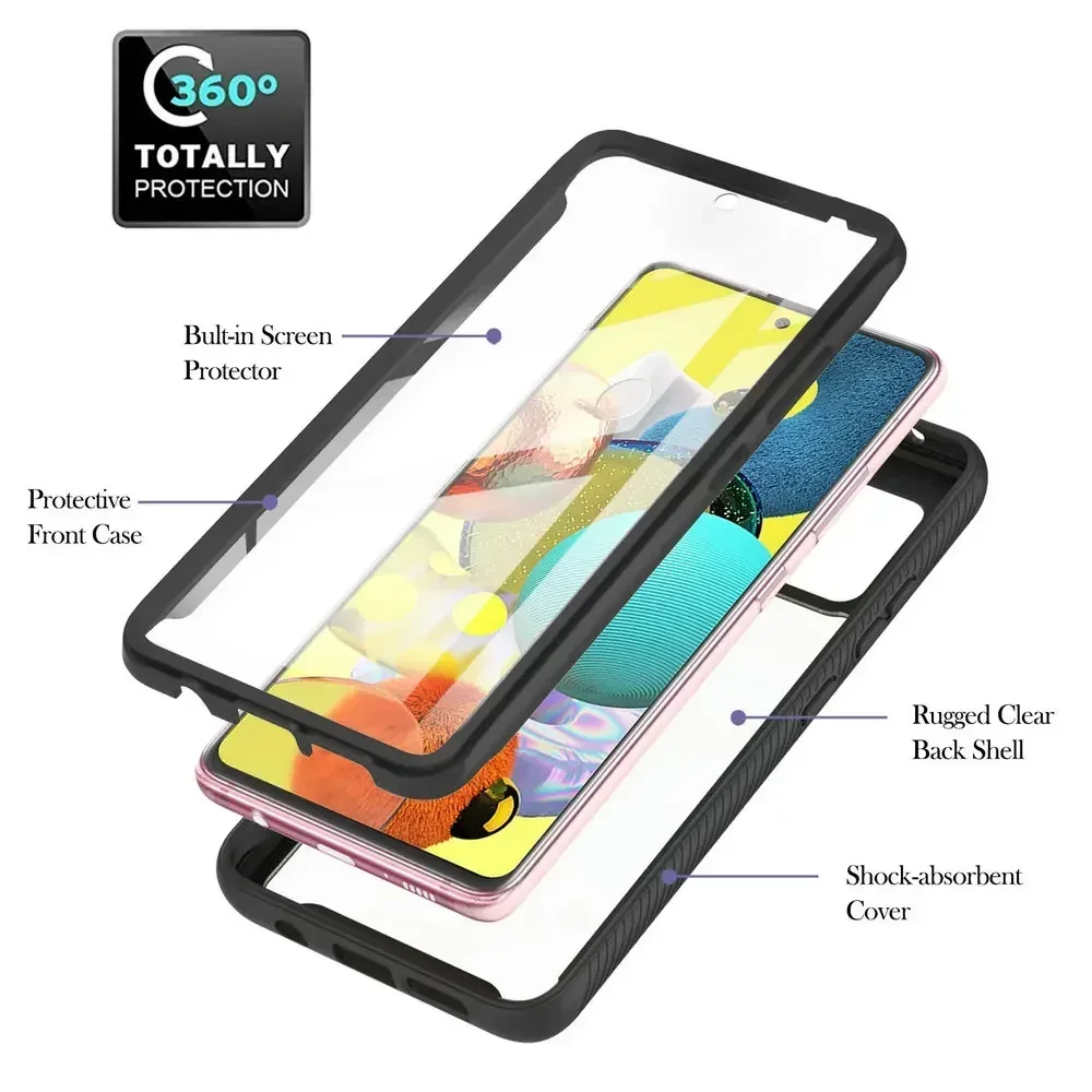 360° Crystal Clear Protective Case with Front and Back Panel
