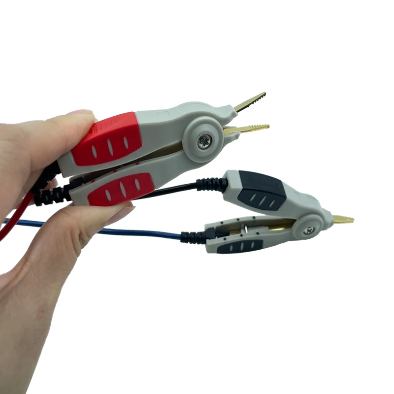 Kelvin-Messleitungsklemme, digitale Brückenklemme, LCR-Instrumentenkabel, SMD-Patchkabel, Länge 1 m, bessere Testgenauigkeit – Detail 3