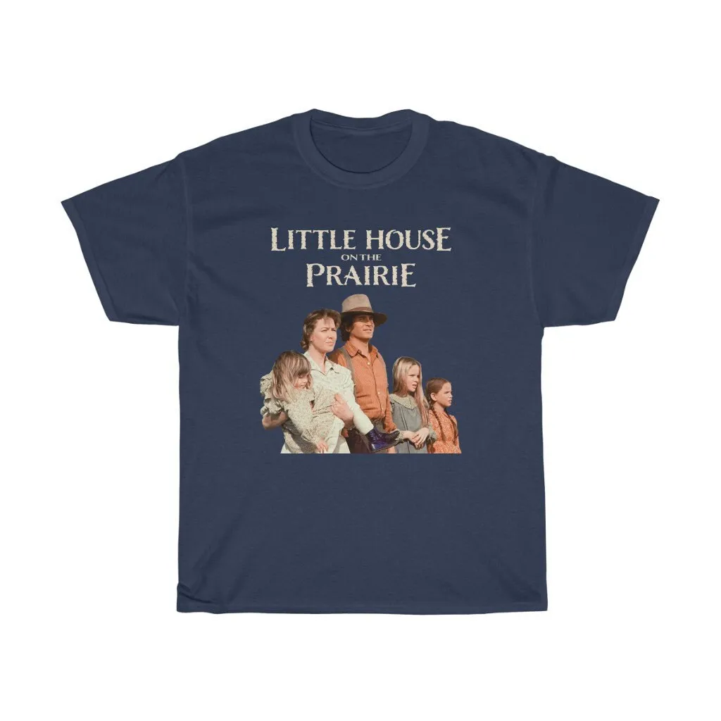Little House On The Prairie Classic Tv Show Black Navy T-Shirt