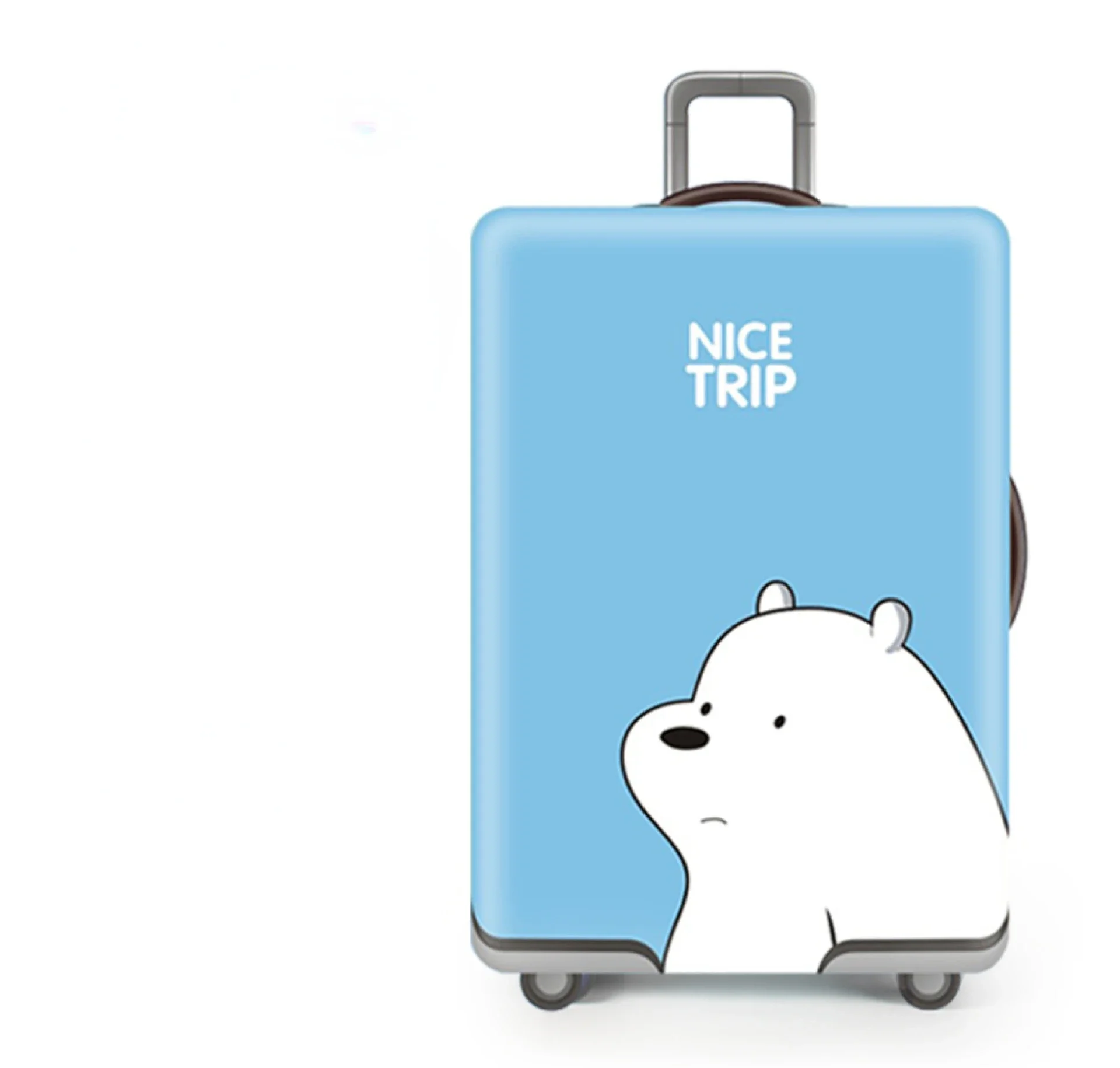 Cute Bear Luggage Cover Travel Suitcase Protector Suit For 18-32 Size Trolley Case Dust Travel Accessories Elasticity Box Sets 6