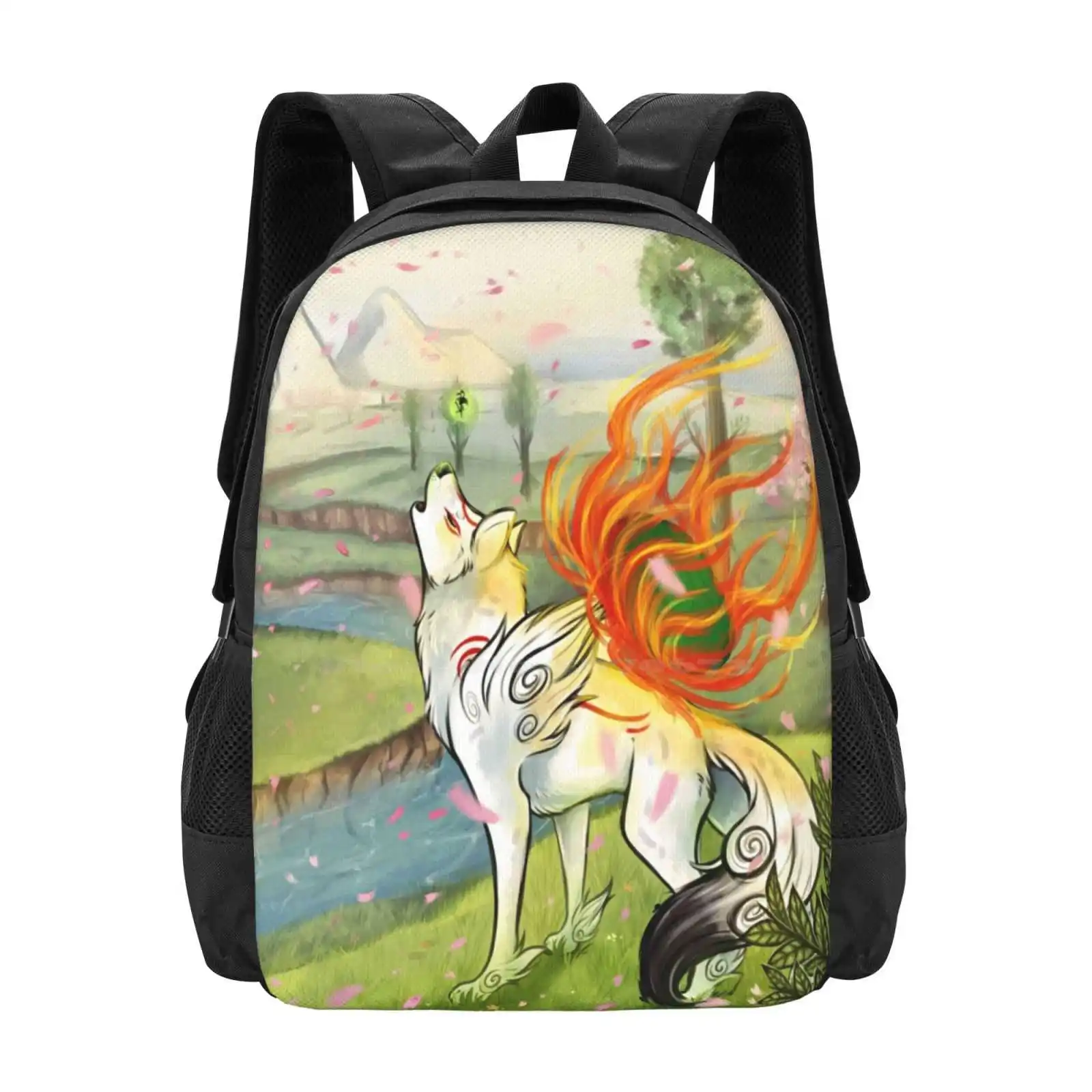 

Школьная сумка Okami, вместительный рюкзак для ноутбука Okami Amaterasu