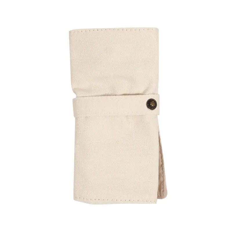 Premium Canvas Watch Band Roll Organizer with 5 Individual Slots, Portable Travel Stora... - SKU WBRO1546 - UGI Packaging