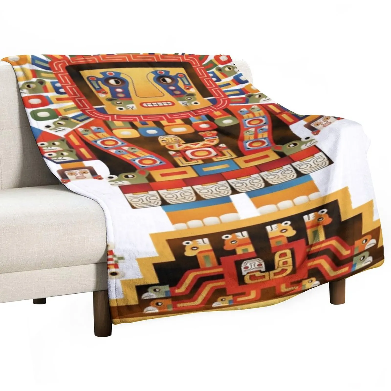 

Viracocha Inca Mythology Throw Blanket for sofa Travel Stuffeds Blankets