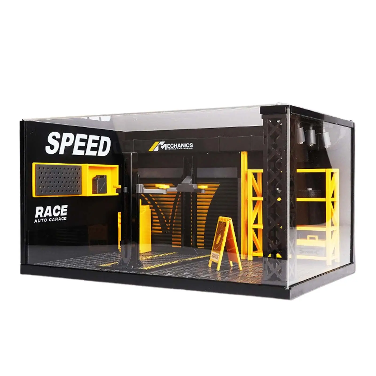 Diorama車ガレージモデル修理店モデルマイクロランドスケープホーム用