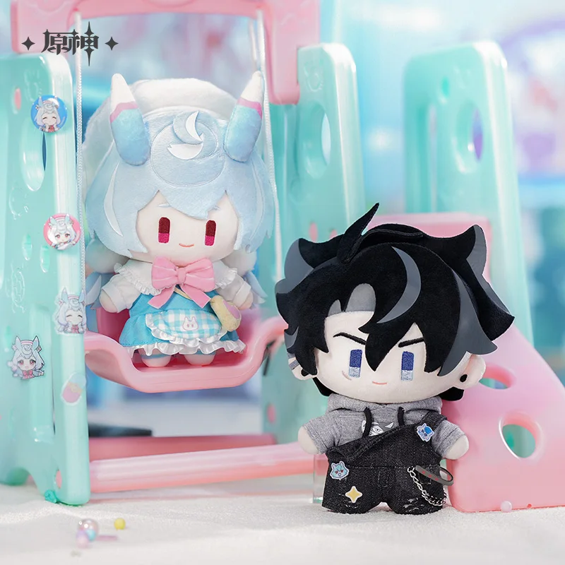 Genshin Impact Wriothesley Sigewinne Mini cartoon doll [Official product] Cute doll with clothes on boys girls Gifts Christmas