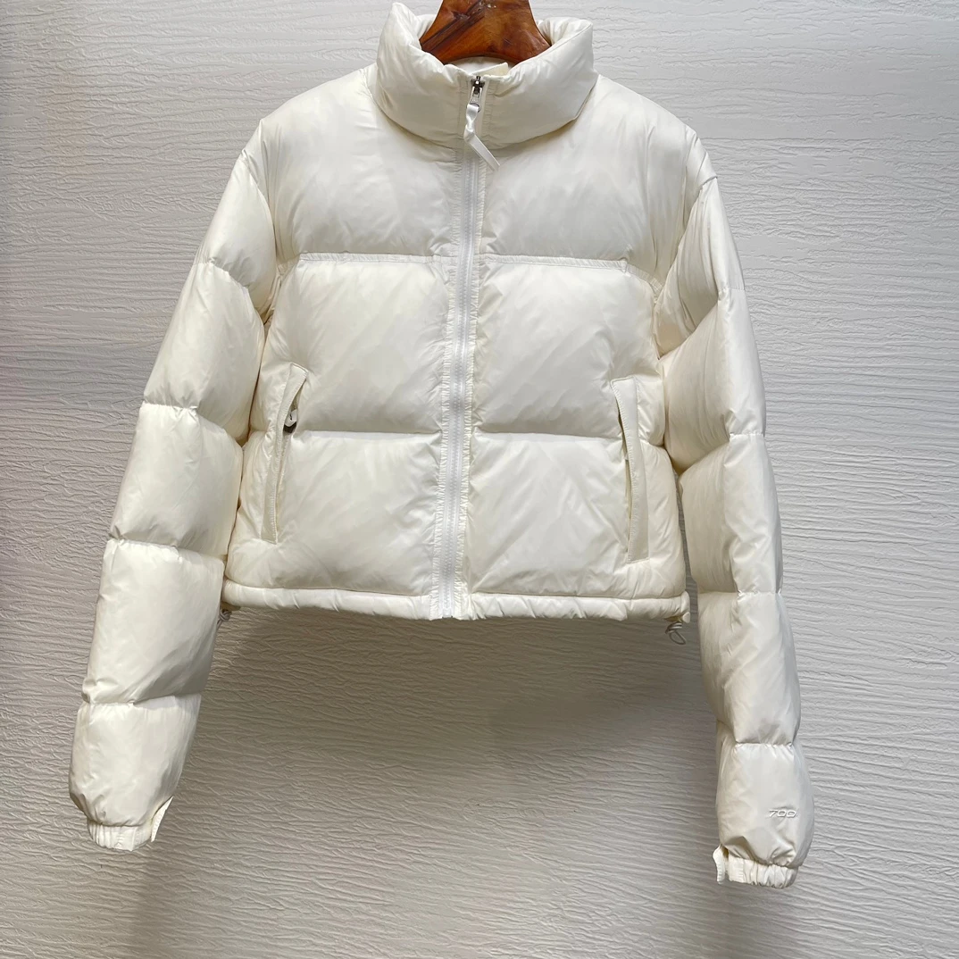 Red Black White Long Sleeve Down Jacket