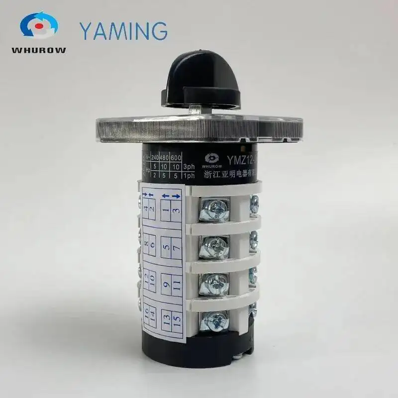 0-6 Position LW31 YMZ12-20/4 Universal Manuelle Elektrische Umstellung Rotary Cam Schalter 20A 690V 4 Abschnitte 50x50mm – Detail 6