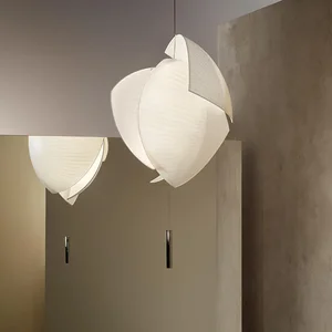 Modern Novelty Fabric Led Pendant Light Living Dining Room Chandelier Lighting Home Decor Bedroom Lampara Hanging Lamp Luminaire