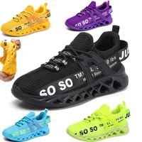 New large size men's sports shoes mesh surface breathable comfortable thick soled men's shoes outdoor sports running shoes 1