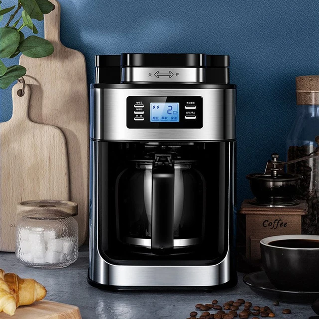 6 Cups Coffee Machine Electric Drip Coffee Maker With Coffee Pot Small  Coffee Brewing Machine For Home Office - AliExpress