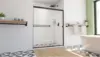 Alliance Pro BG 56-60 in. W x 70 3/8 in. H Semi-Frameless Sliding Shower Door in Matte Black and Clear Glass 2