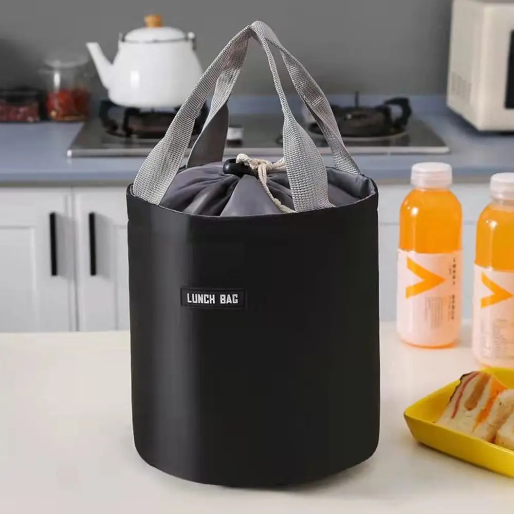 Tragbare runde Kühltasche für Reisen, zusammenklappbar, Thermo-Frühstücks-Organizer, isolierte wasserdichte Aufbewahrungstasche für Lunchbox – Detail 11