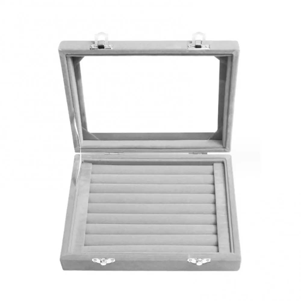 Jewelry Organizer Velvet Jewelry Storage Tray Display Ring Bracelet Necklace Storage Box Showcase Drawer Organizer Trays