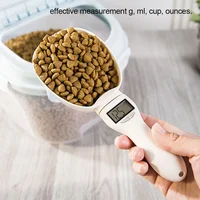 Pet Food Measuring Scoop Electronic Dog Cat Food Measuring Cup Digital Spoon Scale Kitchen Food Scale with LED Display 1