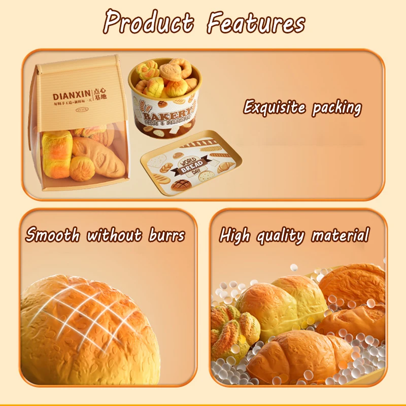 Deluxe Toy Food Set for Pretend Play - Realistic Simulation, Educational Role Play for Kids, Perfect Birthday Gift
