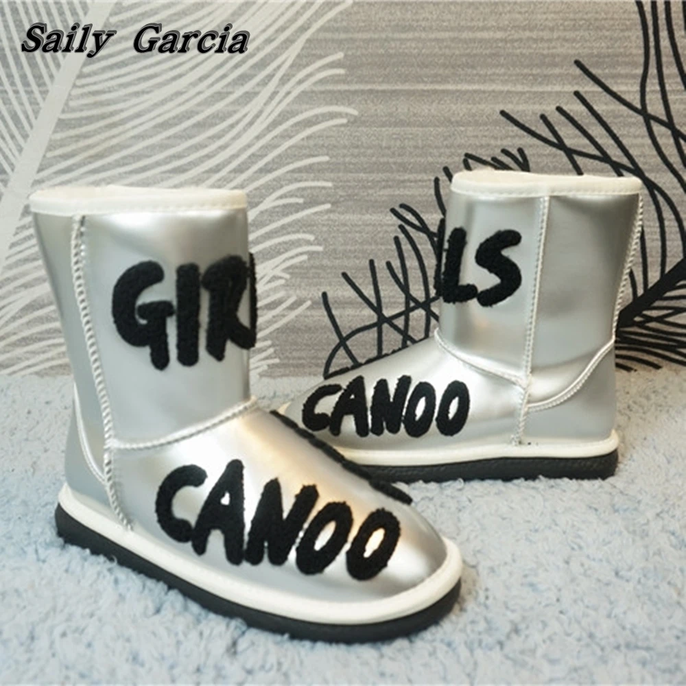 

Mixed Color Graffiti Short Plush Snow Boots 2023 Winter New Fashion Slip On Women Boots Round toe Waterproof Platform Boots