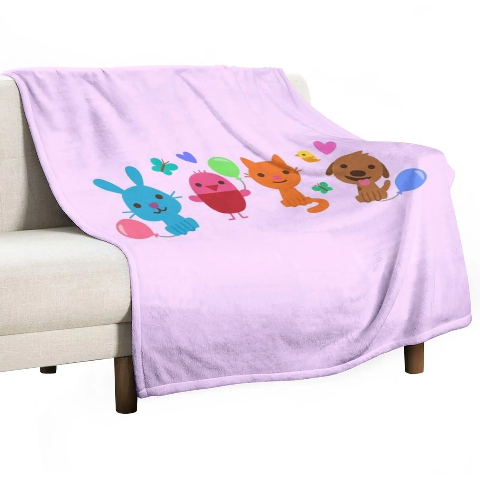 Play SAGO mini Pink Throw Blanket Blanket Sofa Sleeping Bag Blanket Beach Blanket Summer Blanket