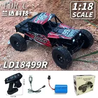 LDRC LD18499 1:18 4x4 4WD RC Car Remote Control Climbing Toy Vehicle Model for Boys Gift Off-Road Capable Scale Toy Car - LD18499-Red