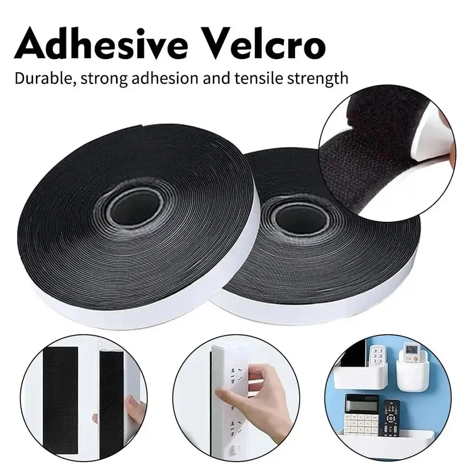 Heavy Duty Self-Adhesive Hook & Loop Fastener Tape